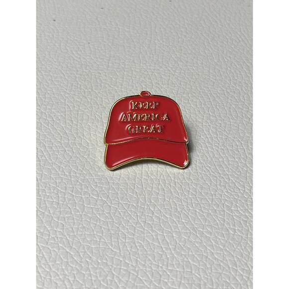 Keep America Great Hat Lapel Shirt Motorcycle Cap Blouse Jacket Pin W/back Trump - Picture 3 of 9
